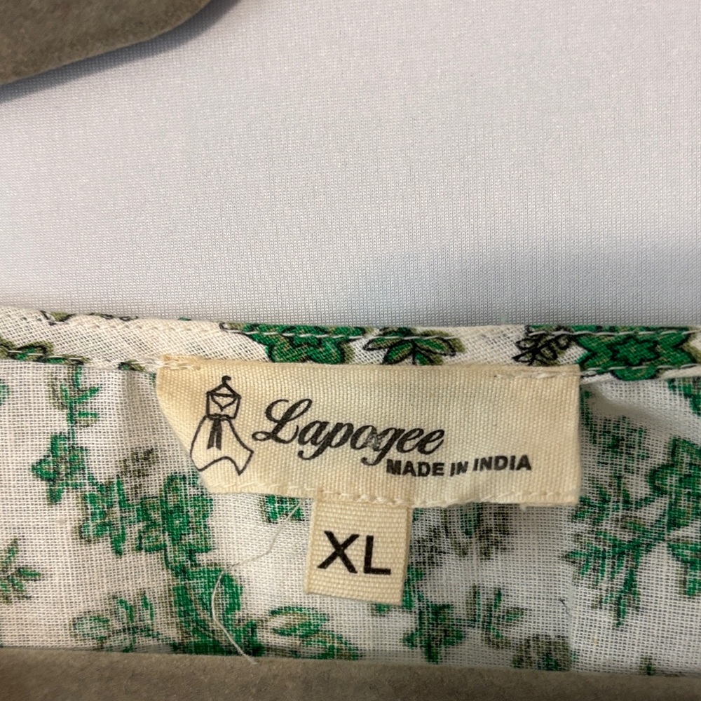 Lapogee Green Floral Maxi Dress